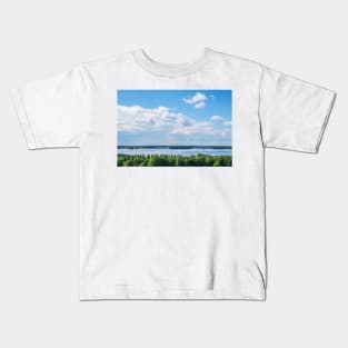 Lake on a Sunny Summer Day Kids T-Shirt